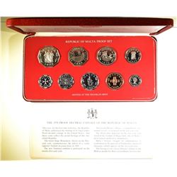 1976 REPUBLIC OF MALTA DECIMAL PROOF SET