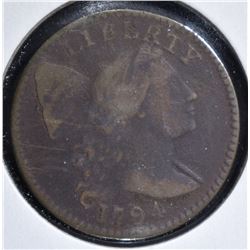 1794 HEAD 1795 LARGE CENT  VG