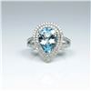 Image 1 : Santa Maria Blue Aquamarine and Diamond Ring