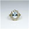 Image 3 : Gorgeous Fine Estate Aquamarine and Diamond Ring