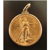Liberty $20 Gold Piece Pendant