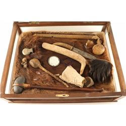 Original Indian Artifact Display