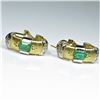 Image 1 : Extra Fine Colombian Emerald and Diamond Earrings