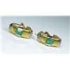 Image 2 : Extra Fine Colombian Emerald and Diamond Earrings