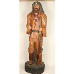 6' Wooden Mountain Man Carving