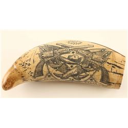 Faux Antique Scrimshawed Tooth