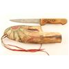 Image 1 : Primitive Native American Knife & Sheath