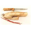 Image 2 : Primitive Native American Knife & Sheath