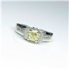 Image 1 : Brilliant Fine Fancy Yellow and White Diamond Ring