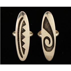 Lot of 2 Hopi Sterling Rings