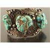 Image 2 : Lot of Silver & Turquoise Bracelet & Cuff
