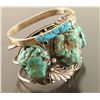 Image 3 : Lot of Silver & Turquoise Bracelet & Cuff