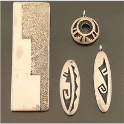 Lot of 4 Hopi Sterling Pendants
