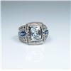 Image 2 : Dynamic Aquamarine, Tanzanite and Diamond Ring