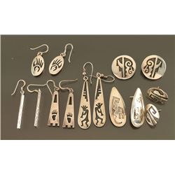 Lot of 7 Pairs of Hopi