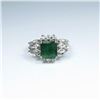Image 1 : Elegant Emerald and Diamond Ring