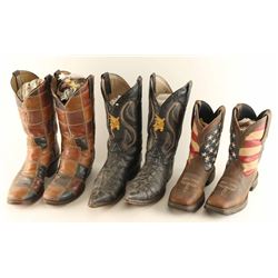 Lot of Men's Leather Cowboy Boots