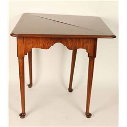 Antique Burled Walnut Drop Leaf Table