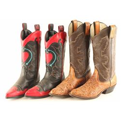 (2) Pairs of Ladies' Cowboy Boots