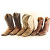 Image 1 : (3) Pairs of Men's Leather Cowboy Boots
