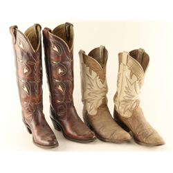 Lot of (2) Pairs of Ladies' Cowboy Boots