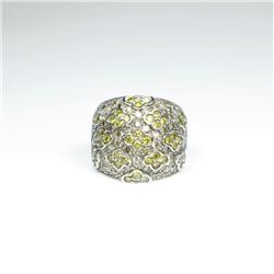 Designer Yellow Sapphire and White Diamond