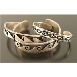 Lot of 3 Sterling Baby Bracelets