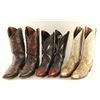 Image 1 : (3) Pairs of Men's Leather Cowboy Boots