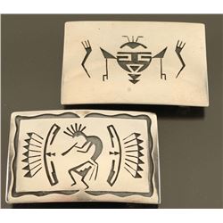 Lot of 2 Navajo Belt Buckles