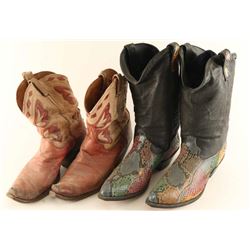 2 Pair of Men's Leather Cowboy Boots