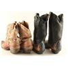 Image 4 : 2 Pair of Men's Leather Cowboy Boots