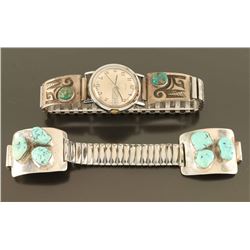 Lot of 2 Turquoise watchbands