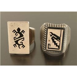 Lot of 2 Hopi Mens Rings
