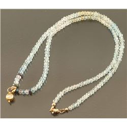 Light Sapphire Beaded Necklace