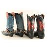 Image 2 : Lot of (2) Men's Leather Cowboy Boots