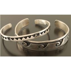 Lot of 2 Hopi Cuff Bracelets