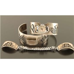 Lot of 3 Watchband Cuffs