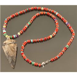 Spiny Oyster Beaded Necklace