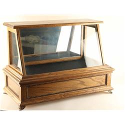 Tabletop Oak Display Case