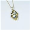 Image 3 : Bright Contemporary Style Aquamarine Pendant