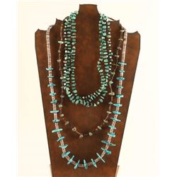 Lot of 3 Navajo Turquoise Necklaces