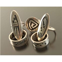 Lot of 5 Hopi Rings