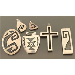 Lot of 6 Hopi Pendants