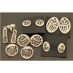 Lot of 6 Pairs of Hopi Earrings