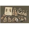 Image 1 : Lot of 8 Pairs of Sterling Hopi Earrings