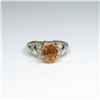 Image 1 : Gorgeous Extra Fine Mandarin Garnet and Diamond