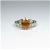Image 2 : Gorgeous Extra Fine Mandarin Garnet and Diamond