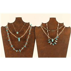 Lot of 5 Navajo Turquoise Necklaces