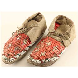 Sioux Quilled & Beaded Moccasins