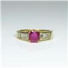 Image 1 : Vivid Contemporary Ruby and Diamond Ring
